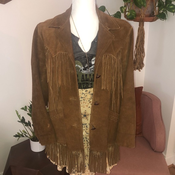 Vintage Suede Fringe Jacket - Picture 3 of 13